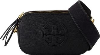 Tory Burch Tassen, Dames, Zwart, ONE Size, Leer, Mini Miller Crossbody Tas