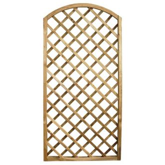 Milani Home Milani Home - Griglia ad arco da giardino in legno di pino impregnato in autoclave 90 x 180 cm