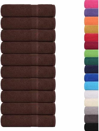 vidaXL Asciugamani Doccia 10 pz Marrone 70x140 cm 360 g/m&sup2; 100% Cotone Vidaxl
