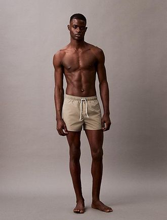Calvin Klein Ba&ntilde;ador Corto Con Cord&oacute;n CK Monogram