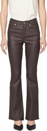 Dear John Denim Jaxtyn Wax Coat Flare Jeans In Cappuccino