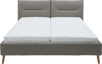 Schubiger M&ouml;bel Bett Idaia Grau