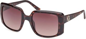 Guess Gu 00097 Zonnebril - Dames - Zonnebrillen - Bruin - 53 MM - Accessoires