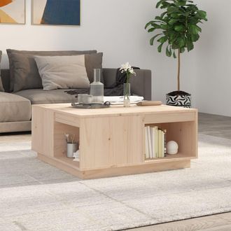 vidaXL Mesa De Centro Madera Maciza De Pino 80x81x36,5 Cm Vidaxl