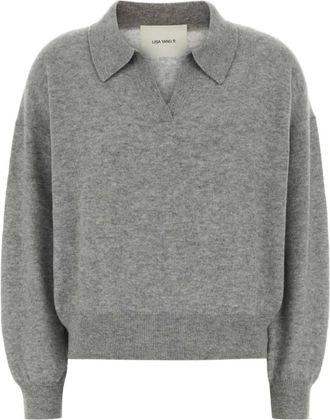 Lisa Yang Katriel Collar Jumper - female - Lisa Yang - Cashmere Knitwear - Gray - XS - Knitwear