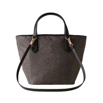 Borbonese Tassen, Dames, Zwart, ONE Size, Leer, B-Escape Kleine Shopper