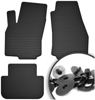 OEM Alfombrillas De Goma + Topes Para: Opel Zafira C 7 Plazas (2012-2019)