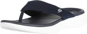 Skechers Womens On-the-go 600 Sunny Flip Flop, Navy, 2 UK