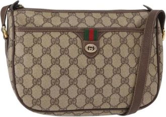 Gucci Pre-owned Cross Body Bags, female, Beige, Size: ONE SIZE Pre-owned Plastic Cross Body Bag