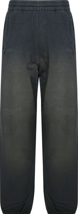 Golden Goose Relaxed Gradient Black Sweatpants with Elastic Waistband