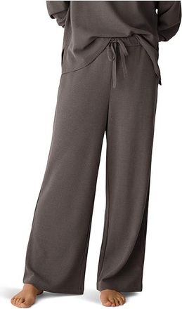 Eileen Fisher Waffle Doubleknit Wide Ankle Pants Womens Clothing Rye : XS, Cotton/Lyocell/Tencel
