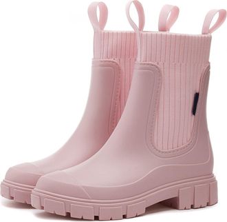 Generic Rain Boots for Women Waterproof Boots Women Non Slip Orthopedic Boot Mid Calf Arch Support Boot Waterproof and Non-Slip Mid-Calf Booties with Thick So