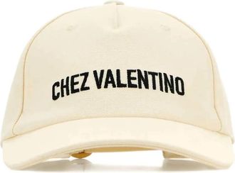 Valentino Garavani Chez Valentino Hat - Heren - Petten - Wit - 58 CM - Katoen - Accessoires