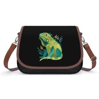 Generic Green Cute Iguana Fashion Womens Crossbody Bags Novelty Handbag Shoulder Bag Purse