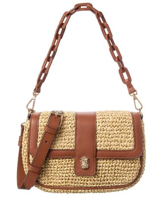 Tommy Bahama Double Strap Raffia Crossbody