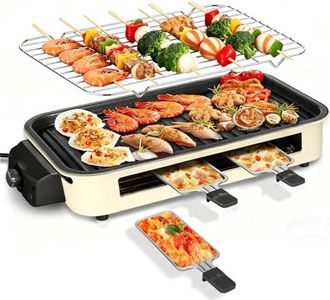OEM Parrilla El&eacute;ctrica De Interior De 1500 W, 2 En 1, Sin Humo, Con Placa De Cocci&oacute;n Antiadherente Extra&iacute;ble Y Placa De Asar, Control De Temperatura, Barb