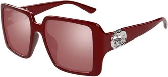Gucci Authentieke Stijlvolle Brillen met Premium Kwaliteit - unisex - Accessoires - Rood - Maat: 54 MM