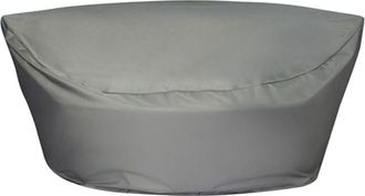 Beliani Funda de protecci&oacute;n impermeable 170 cm 160 cm 75 cm gris