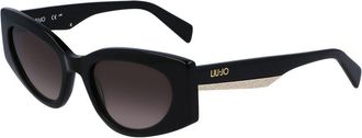 Liu Jo Black Acetate Womens Sunglasses