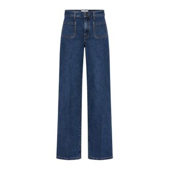 Marella Emmwideflare Jeans - Dames - Jeans - Blauw - Maat: M Katoen