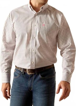 Ariat Wrinkle Free Briggs Classic Fit Shirt In White