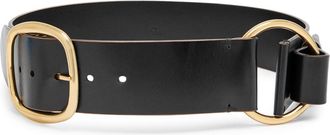 Chlo&eacute; Anita Leather Belt - Black - M