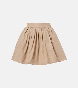 Patou Gathered faille miniskirt