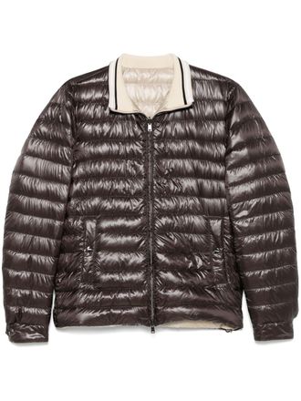 Herno quilted jacket - men - Polyamide/Polyamide/Goose Down/Goose Feather - 50 - Brown