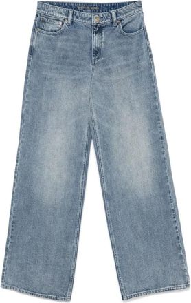 Michael Kors Denim Wijde Pijpen Jeans - Dames - Regular Fit Jeans - Blauw - XS - Denim - Jeans