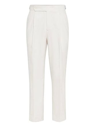 Brunello Cucinelli tailored trousers - White