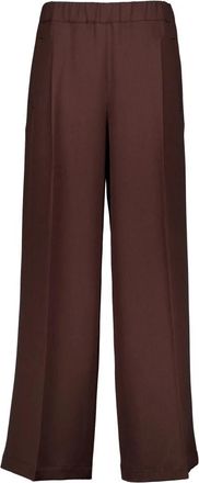 &Acirc;m&egrave; Mooie Wijde Broek - Dames - Wijde Broeken - Bruin - XL - Wol - Broeken