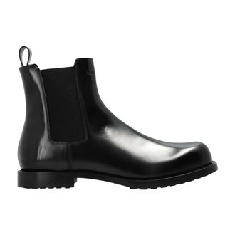 Balenciaga Schoenen, Heren, Zwart, 44 EU, Leer, Comfortabele Chelsea Boots van Leer