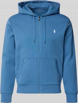 Polo Ralph Lauren Regular Fit Sweatjacke aus Baumwoll-Mix in Aqua, Gr&ouml;&szlig;e XXL