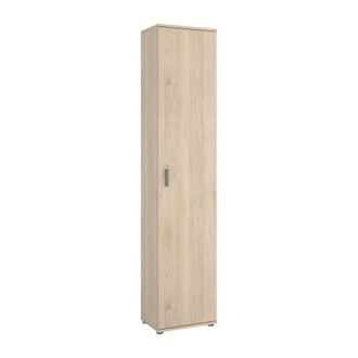 Dmora Armario multiusos 1 puerta imitaci&oacute;n madera de roble 39x35h190 cm
