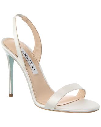 Aquazzura So Nude 105 Satin Slingback Sandal