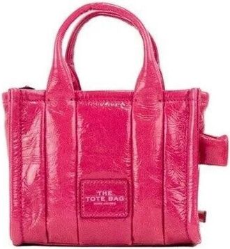 Marc Jacobs Mini Tote Bag - Dames - Shoppers - Roze - ONE Size - Leer - Tassen
