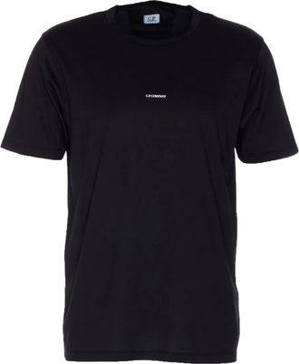 C.P. Company T-shirt girocollo con logo - Nero