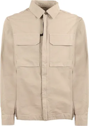 C.P. Company Beige Cotton Utility Overshirt