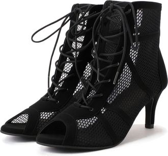 Generic Womens Fashion High Heel Mesh Sandals with 7CM Lace Up Ankle Strap Design for Elegant Summer Style Womens Heels Ladies Evening Shoes Dress For Women R