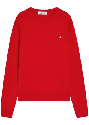 Vivienne Westwood Alex Logo Wool and Cashmere-blend Jumper - Red - S