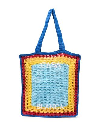 Casablanca Borsa tote Atlantis alluncinetto - Blu