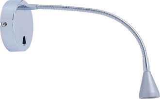 Leds - C4 Luz De Lectura Book Round Surface Led 1w 3000k Cromo 28lm