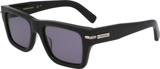 Ferragamo SF2033S 019 Mens Sunglasses Grey Size 53