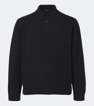 Saman Amel Sander cashmere polo sweater