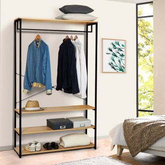 IDMarket Armario Grande L. 100 Cm Detroit Dise&ntilde;o Industrial
