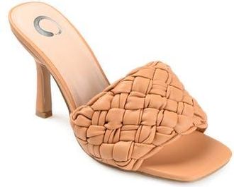 Journee Collection Raquelah Braided Sandal in Tan at Nordstrom Rack, Size 12