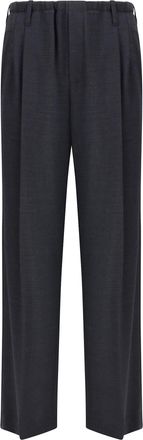 Brunello Cucinelli Sartorial Track Trousers In Virgin Wool Crêpe Fluid Twill
