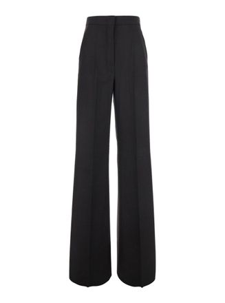 Max Mara Black Regular Flat Front Pant