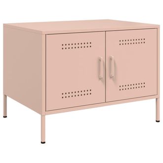 Berkfield Home Coffee Table Pink 68x50x50.5 cm Steel