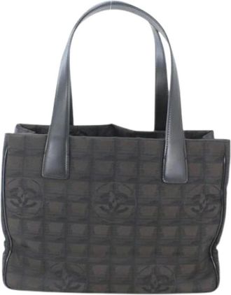 Chanel Pre-owned Vintage New Travel Line Tote Bag - Dames - Vintage Shopper - Bruin - ONE Size - Vintage